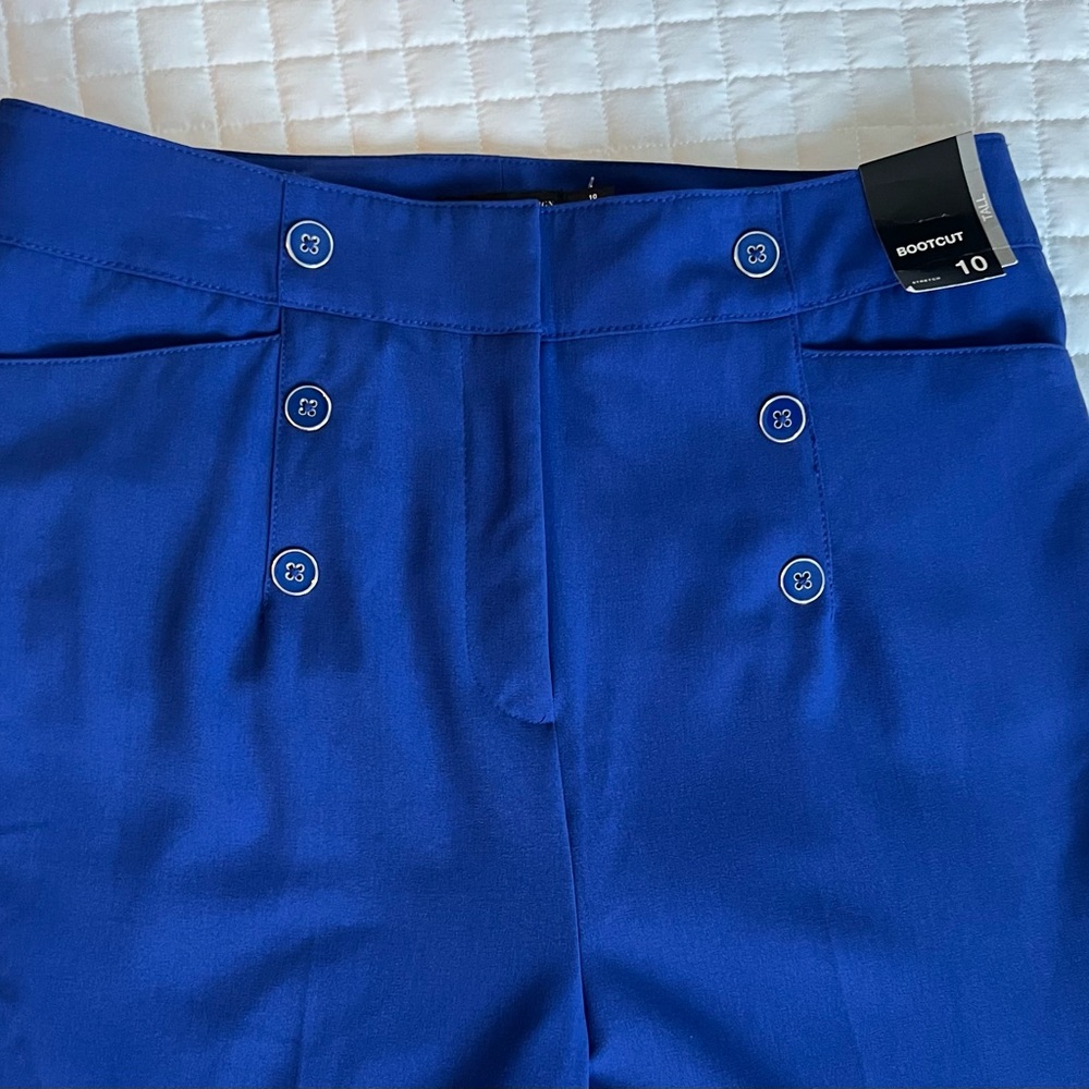NWT New York & Co Blue TALL Bootcut Pants
